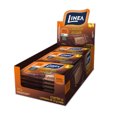 Chocolate Mini Ao Leite Sem Açúcar Zero Lactose Linea Sucralose - display 15x13g